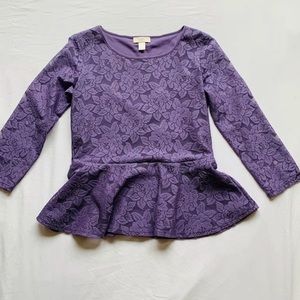 Ann Taylor LOFT Peplum Floral Top